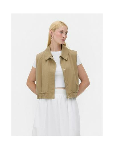 Blouson bomber court sans manches