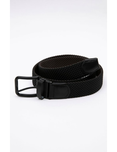 Ceinture tressée homme à boucle