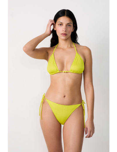 Triangle détails perles haut de maillot