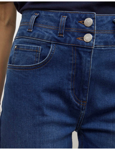 Jean long droit BLEU Femme