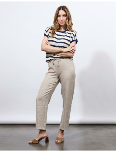 Joggpant 7/8 uni BEIGE Femme