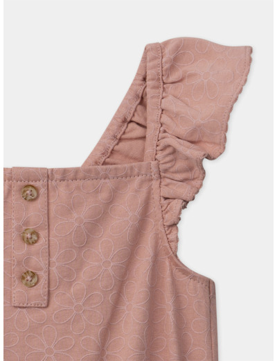 Combishort à fleurs
