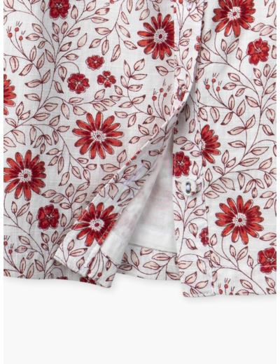 Robe à smock fleuri