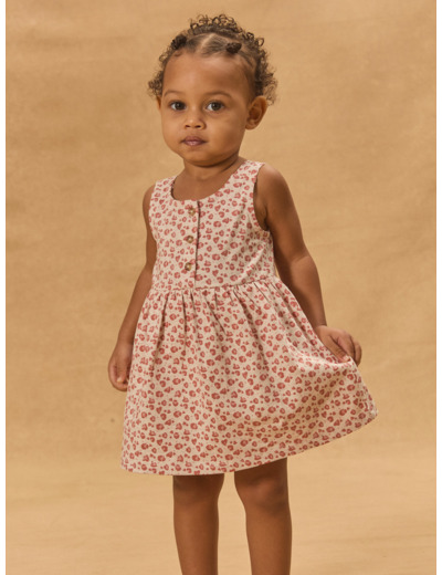 Robe sans manches imprimé léopard