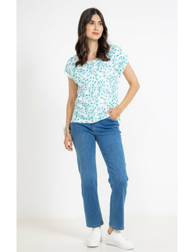 Tee-shirt brodé manches courtes