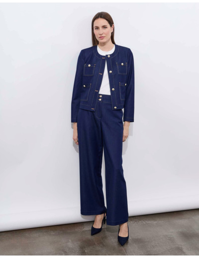 Veste unie MARINE Femme