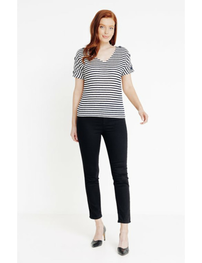 Pull rayures all over