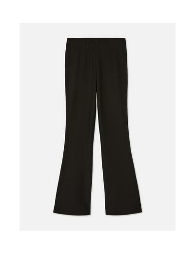 Pantalon évasé côtelé