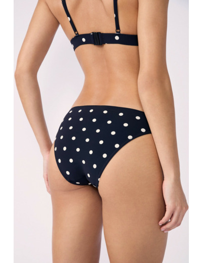 Culotte bikini bas de maillot à pois