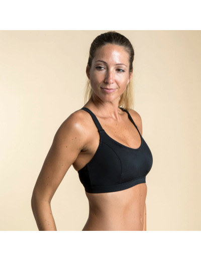 Haut de Maillot de Bain de Natation Femme Vega Noir