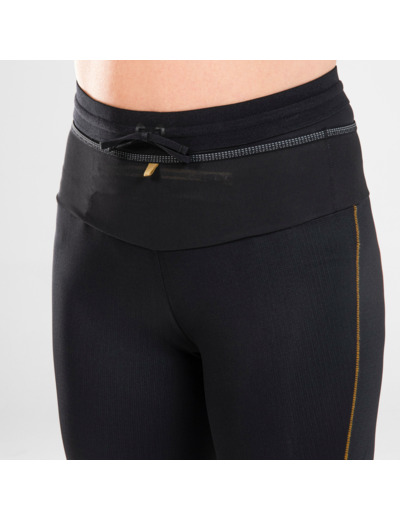 Legging de trail running avec portage Femme - KIPRUN Run 900 Carrying Noir