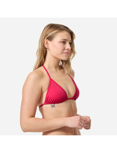 Haut de maillot de bain femme triangle coulissant mae rouge