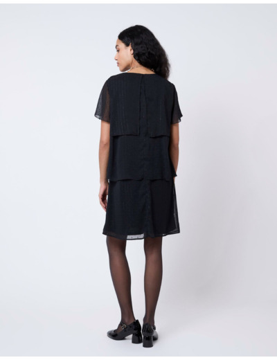 Robe courte unie NOIR
