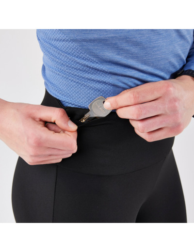 Legging de running chaud femme - KIPRUN Run 100 Warm Noir