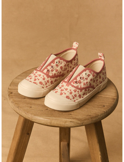 Basket en toile imprimé léopard