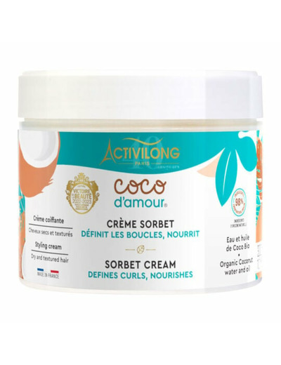 Crème sorbet cheveux secs et texturés Coco d'amour