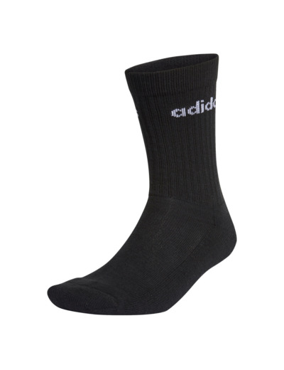 CHAUSSETTES DE SPORT HAUTES ADIDAS NOIR LOT DE 3