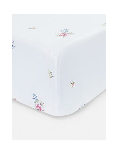 Drap-housse king size à motif en point de croix