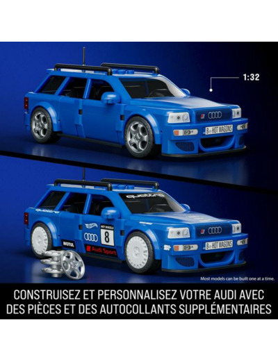 AUDI 94 VANT RS2 À CONSTRUIRE HOT WHEELS - MATTEL BRICK SHOP