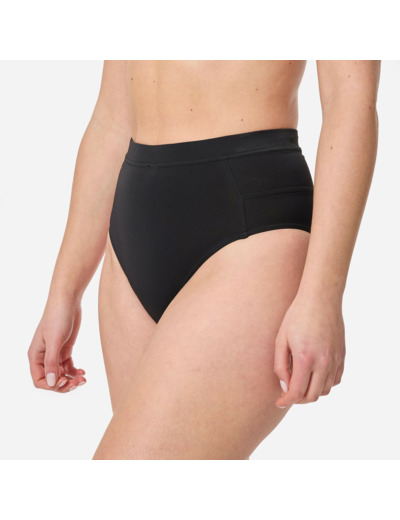 Bas de maillot de bain culotte taille haute Femme - Rosa noir