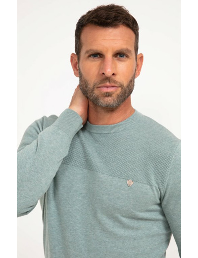 Pull col rond uni Joly