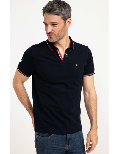 Polo manches courtes Brique