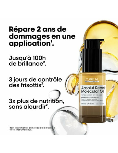 Huile bi-phase Absolut Repair Molecular 30 ml