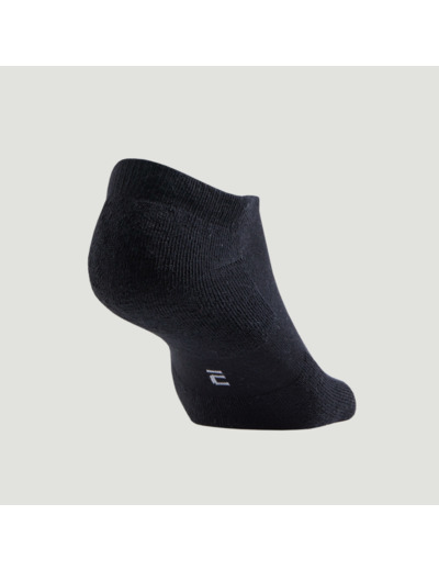Chaussettes de tennis basses RS100 lot de 3 paires noir