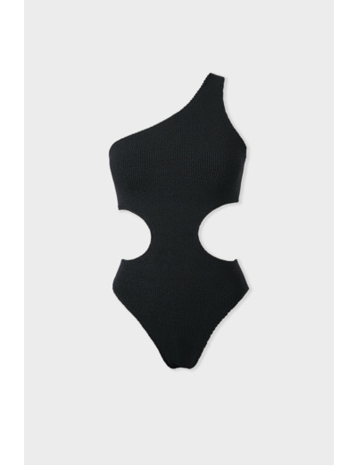 Maillot de bain 1 pièce découpe côte en matière extensible,Maillot de bain 1 pièce découpe côte en matière extensible;${refinementColor}