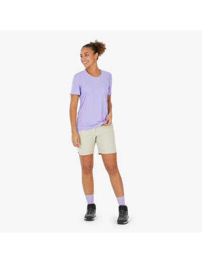 T-shirt de randonnée manches courtes - MH500 - femme