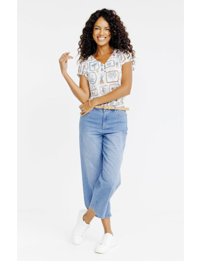 Tee-shirt imprimé manches courtes