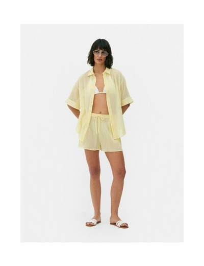 Short de plage froncé