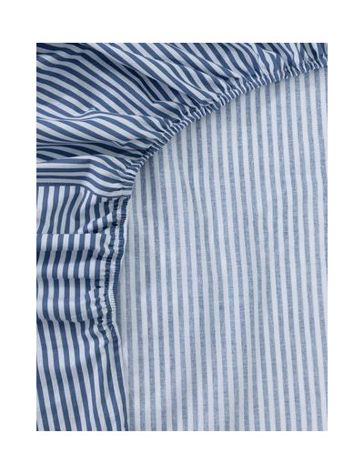 Drap-housse king size à rayures