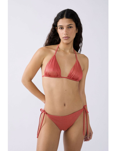 Bikini brésilien à nouer bas de maillot pailleté,Bikini brésilien à nouer bas de maillot pailleté;${refinementColor}