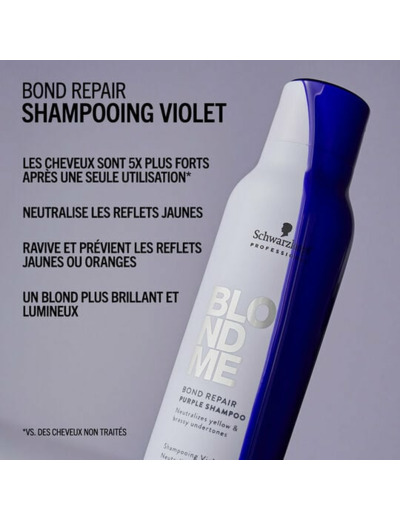 Shampooing violet Blondme Bond Repair Neutralisant