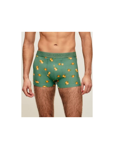 Boxer en coton motifs oranges