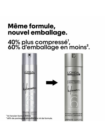 Laque Infinium Pure fixation souple 300ml