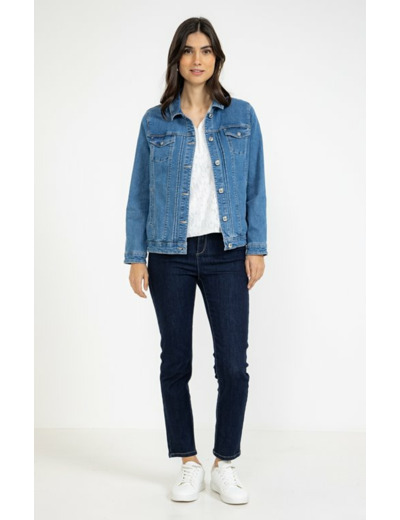 Blouson en denim double stone