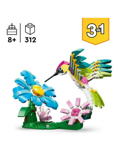 ANIMAUX SAUVAGES : LE COLIBRI COLORÉ LEGO CREATOR 31384