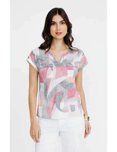 Tee-shirt imprimé manches courtes