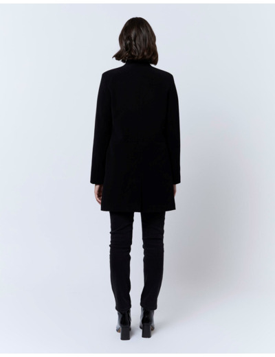 Manteau uni NOIR Femme