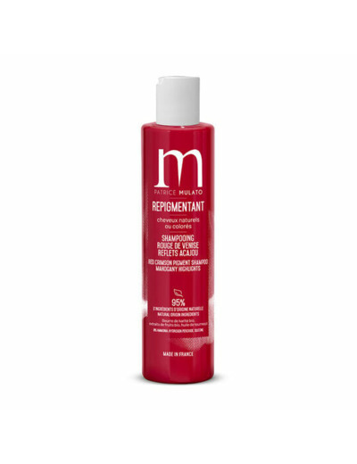 Shampooing repigmentant cheveux naturels ou colorés rouge de Venise