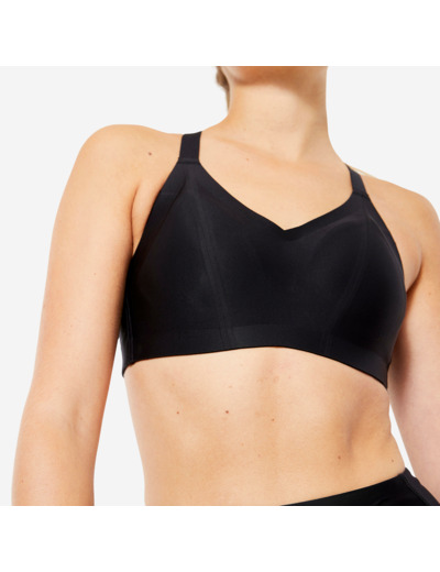 Brassière invisible avec coques maintien fort Femme - Noir