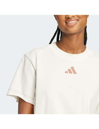 T-SHIRT ADIDAS FEMME BLANC