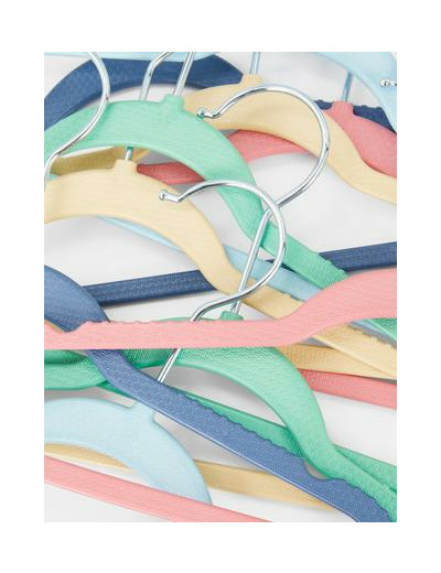 Lot de 10 cintres colorés pour enfants