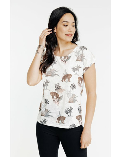 Tee-shirt col rond manches courtes