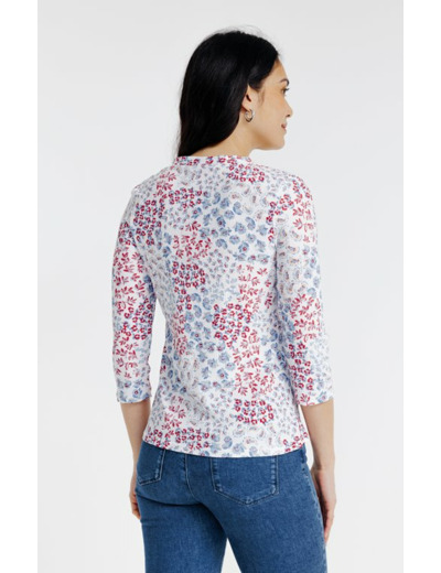 Tee-shirt imprimé manches 3/4