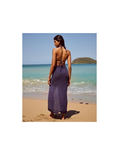 Jupe longue en crochet avec bijou soleil