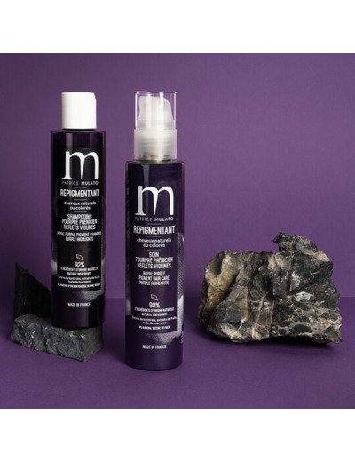 Soin repigmentant cheveux naturels ou colorés pourpre phenicien