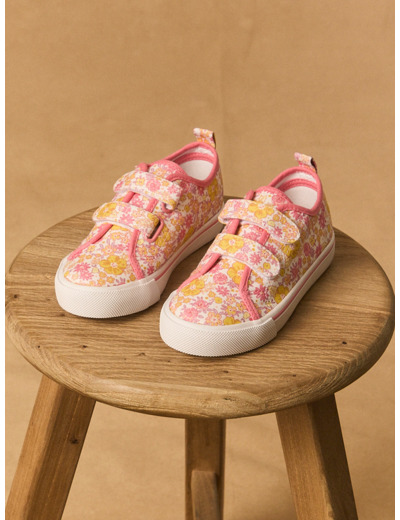 Basket en toile imprimé fleuri